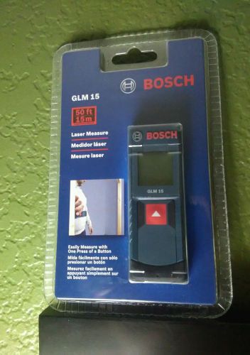 Bosch Laser Measure GLM15  50 feet /15 meters~ RANGE~ BRAND NEW!!!