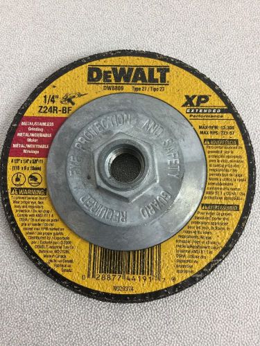 Dewalt dw8809 grinding wheel 4 1/2&#034; x 5/8 - inch - 11 type 27 z24r-bf fast ship for sale