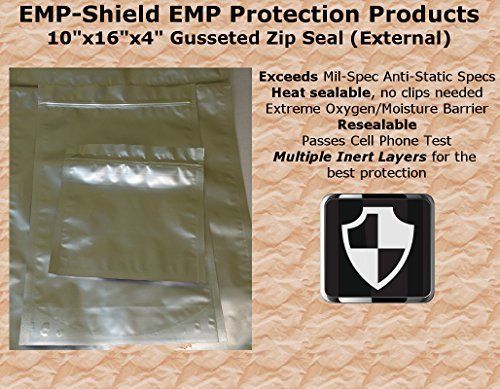 5 EMP Shield Protection Bag Kits Tablet Size 10x16x4 Faraday Cage Electronics