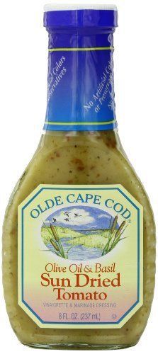 Olde Cape Cod Dressing, Lite Sundried tomato and Basil, 8 Ounce (Pack of 6)