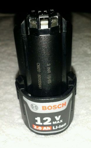 New Bosch BAT414 12V Max 12 Volt Lithium Ion 2.0 Ah Battery Li-ion