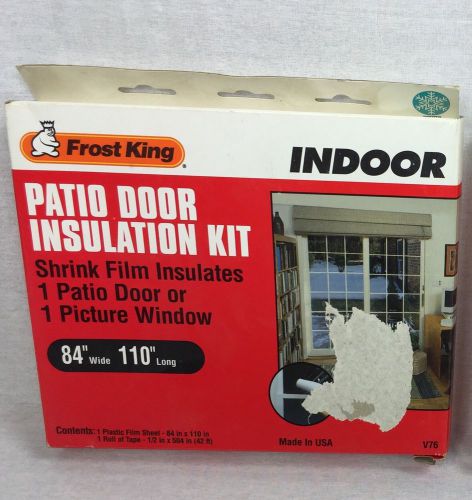 Frost King Patio Door Indoor  Insulation Kit V76  84&#034;x110&#034; 1 Sheet