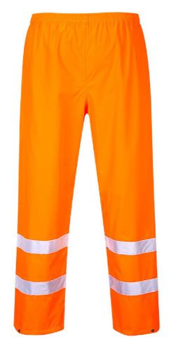 Portwest hi-vis traffic pants sizes m-6xl s480 back elastic waistband snap hems for sale