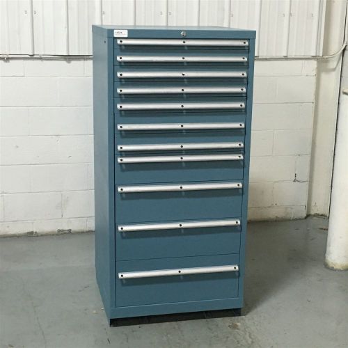 Used lista 11 drawer cabinet industrial tool storage #799 stanley vidmar for sale