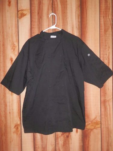 Sharp Looking Black S/S Chef Shirt by Chef Works Size L BLS519