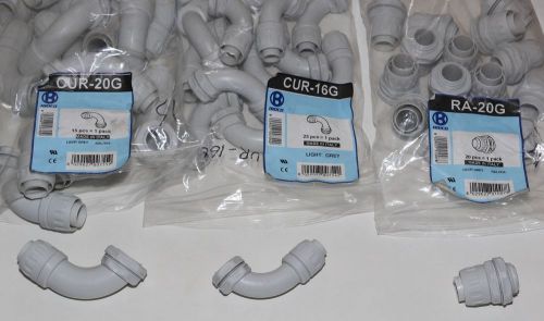 IBOCO:Lot of 43, (16) RA-20G  3/4&#034;,(15) CUR-20G 3/4,( 12) CUR-16G 1/2&#034;  (NEW)