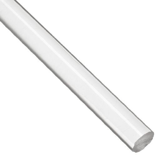 Small parts acrylic round rod, transparent clear, standard tolerance, fed. spec. for sale