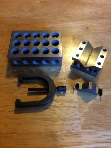 4 Piece Various Tooling Blocks And Clamps