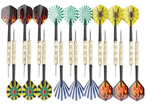 Viare 18 pcs 6 styles stainless steel needle tip darts,18 grams for sale