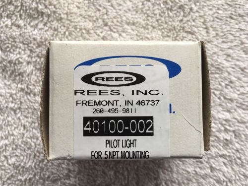 Rees pilot lamp 0.5npt mount 40100-002 red lens 120v ac/dc for sale