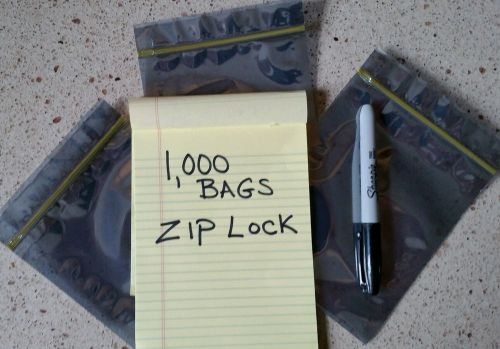 Free ship 1,000 static shield zip 4&#034; x 6&#034; ziplock statshield esd bags 4x6 usa for sale