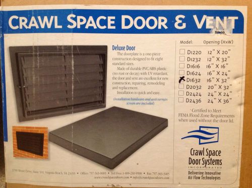 New Crawl Space Door Systems DELUXE DOOR &amp; VENT, 16”x32”, D1632
