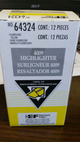 Eberhard Fabor 12 pm box 4009 yellow highlighters markers