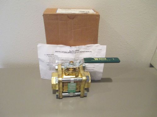 Watts, 1 1/4b, 6800, threaded bronze ball valve for sale