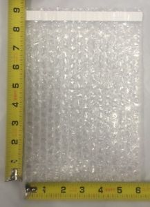 25 6x8.5 Double-Wall Clear Self-Sealing Bubble Out Pouches / Bubble Bags 6x8 1/2