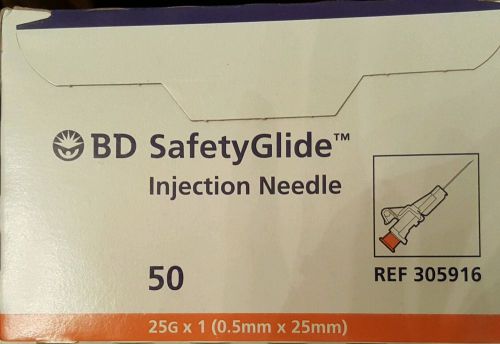 BD Safety Glide Injection Needles, 50ct box