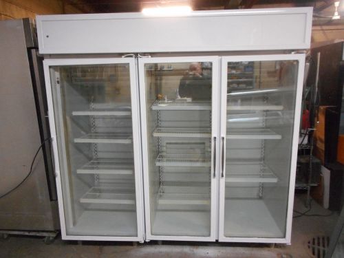 3-Dr. Glass Display Freezer, A 2-dr. and 1-dr. Combined, with 2 compressors, Rec
