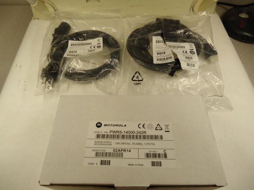 Motorola pwrs-14000-242r mc9190-g ac power supply with power cord and cable new for sale