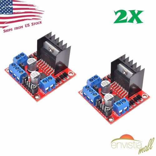 2pcs dual h bridge l298n pwm stepper motor drive controller board module arduino for sale