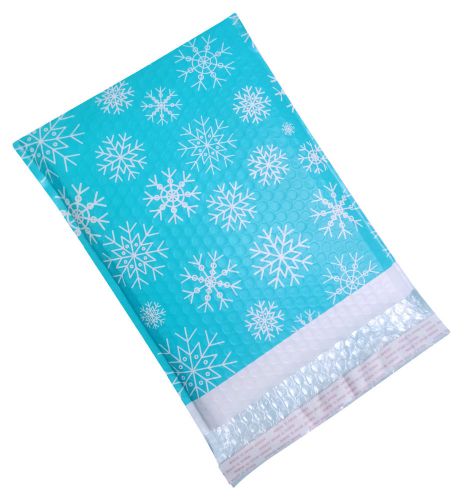 25 10&#034; x 13&#034; winter snowflakes christmas happy holiday padded shipping for sale
