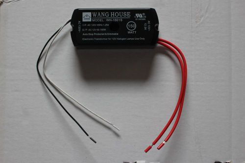 Wang House WH-1501E Electronic Transformer 150 Watt 12 Volt Replaces 316-0002