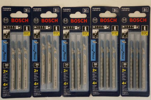 Lot of 15 Bosch T121GF3 Jigsaw Blade 3-5/8-Inch X 30-Tpi BIM Speed for Metal