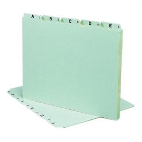 * NEW SEALED *Smead A-Z Green Pressboard Self Tab File Guides 50376