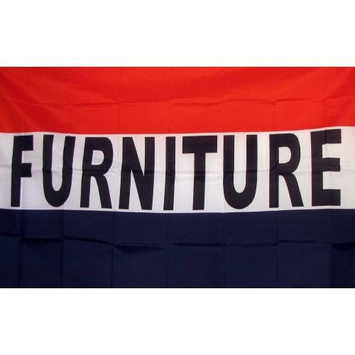 2 Furniture Flags 3x5&#039; SIGN rwb Banners FREE SHIPPING (two)