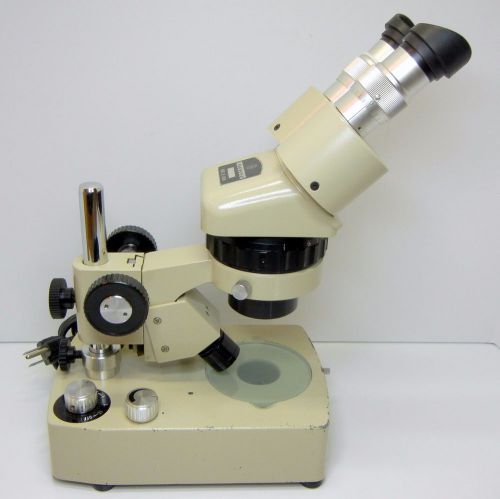 Mitutoyo turret zoom stereo microscope, swf20x eyes, 80x max mag desk stand #370 for sale