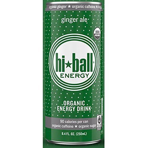Hi Ball Organic Ginger Ale Energy Drink, 8.4 Fluid Ounce -- 24 per case.