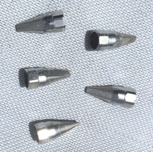 Lot of 5 Small Screw On Solder Tips