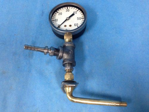 Ashcroft pressure gauge 0-60, steampunk schrader tr-1076-a valve stem for sale