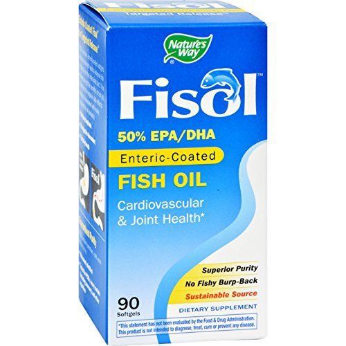 Natures Way Fisol Fish Oil Softgel - 90 per pack -- 3 packs per case.