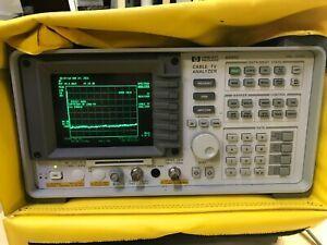 HP 8591C CABLE ANALYZER 1MHZ-1.8GHZ  OPT. 119    POWER TESTED  CARRY CASE