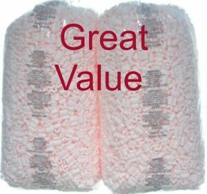 Packing Peanuts Shipping Anti Static Loose Fill 52 Gallons 7 Cubic Feet Pink