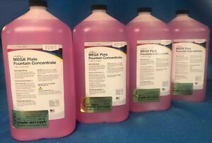 MEGA PLATE FOUNTAIN CONCENTRATE SOLUTION 1 CASE CONTAINING 4 X 1 GALLON JUGS