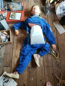Used Resusci Anne CPR Training Doll W/Case vintage inflateable