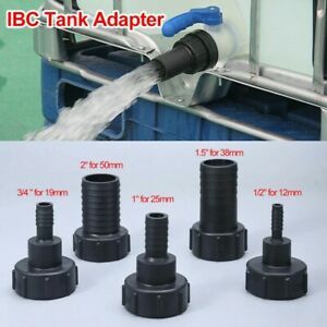 IBC Tank Adapter 1/2\&#034; To 2\&#034; Accessories Black Fitting Tool High Quality