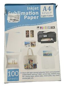 Sublimation Paper 100 Sheets Inkjet Printer NEW