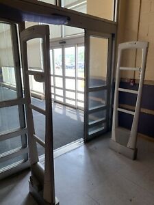 Set Of 2 Used checkpoint security system towers With Complete Control Panels