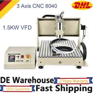 3Axis CNC Router 6040 3D Engraving Cutting Milling Machine 1.5KW VFD For PCB