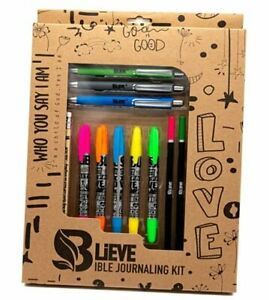 - Bible Journaling Kit With Gel Highlighters And Pens No Bleed, Scripture