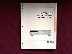 HP 5328AH99 Universal Frequency Counter Operating &amp; Service Manual JUN 84