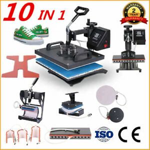 10 in 1 Combo Heat Press Machine Sublimation Heat Transfer Machine For T-Shirt