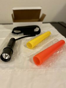 Safety Flashlight with Case, Yellow &amp; Orange Attachments