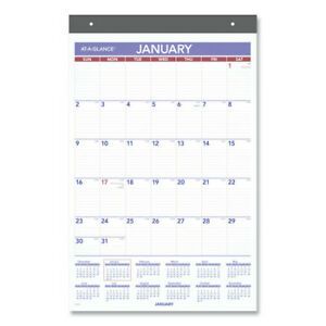AT-A-GLANCE PM17RP28 Repositionable Wall Calendar, 15.5 x 22.75, 2022