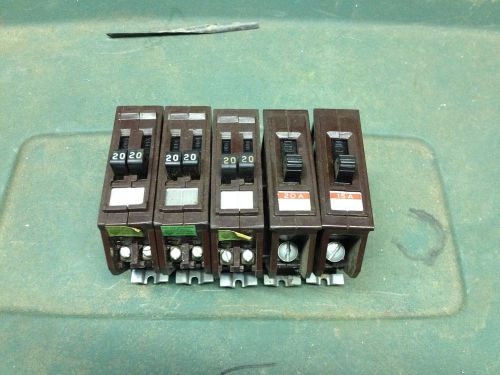 Lot of 5 Wadsworth circuit breakers