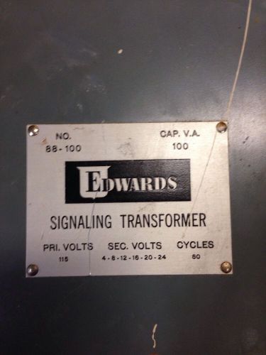 Edwards signaling transformer # 88-100 for sale