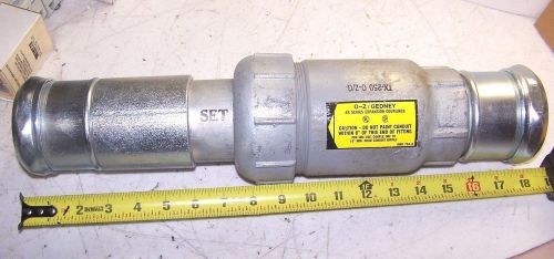 NEW OZ GEDNEY AX-250 EXPANSION COUPLING 2-1/2&#034; MALLEABLE IRON W/ EXTENTION TX250