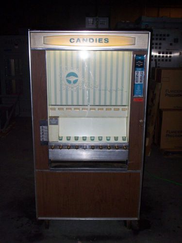 Vintage national vendors 1971 cm-72 candy vending machine 10 spot  old antique for sale
